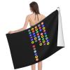 Byoblu Nycs Five Boroughs in Subway Bubbles Beach Towel Absorbent Bathroom Towels Beach Towels Oversized Super 32x52 Inch view 3