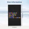 Byoblu Nycs Five Boroughs in Subway Bubbles Beach Towel Absorbent Bathroom Towels Beach Towels Oversized Super 32x52 Inch view 4