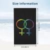 Byoblu Women Symbols Lesbian LGBT Pride Beach Towel Absorbent Bathroom Towels Beach Towels Oversized Super 32x52 Inch view 4