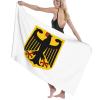 Byoblu Coat of Arms of Germany Beach Towel Absorbent Bathroom Towels Beach Towels Oversized Super 32x52 Inch view 4