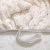 8 Pieces Recliner Chair Covers, Geometric Jacquard Plush Recliner Slipcovers, Couch Sofa Covers, Soft Fuzzy Fluffy Anti-Slip Furniture Protector for Kids Cats Dogs Elastic Bottom (Cream,3 Seat) view 3