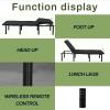 Adjustable Bed Base -Full-Three FOLD- Motorized Head and Foot Incline - Quick and Easy Assembly view 3
