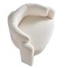 34.65" Wide Boucle Upholstery Accent Chair Beige view 4