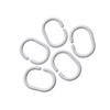 HOOTNEE Plastic Shower Curtain Hooks 48pcs c Ring Hangers Gliding Bath Drape Clips for Tub Bathroom view 1