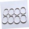 HOOTNEE Plastic Shower Curtain Hooks 48pcs c Ring Hangers Gliding Bath Drape Clips for Tub Bathroom view 2