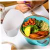 Anneome Angled Salad Bowl Multipurpose Food Storage Serving Bowl for Vegetables Fruits and Desserts Design for Restaurants Parties and Home Use view 4