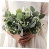Amosfun 18pcs Decorative Eucalyptus Cutting Simulated Greenery Stems for Home and Wedding Decor Premium Floral Arrangement for Use view 3