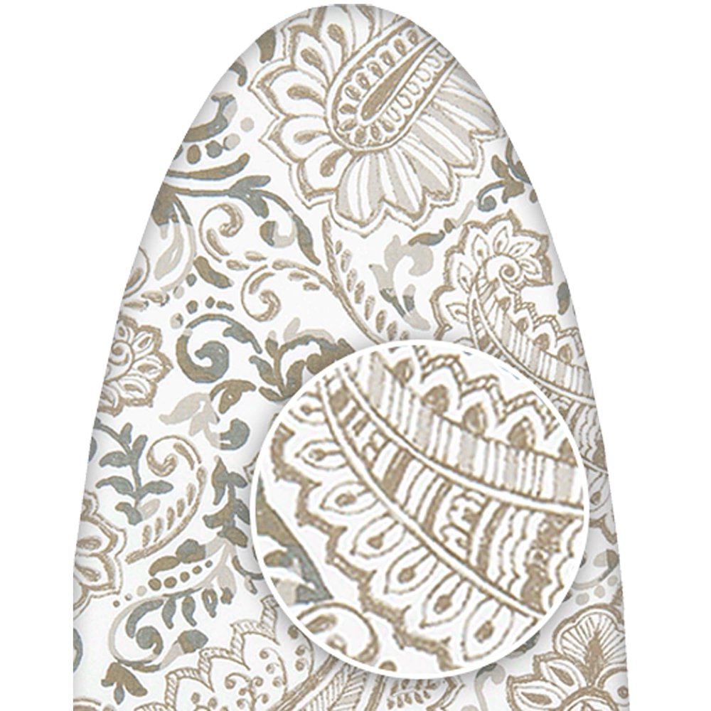 ClarUSA Ironing Board Replacement Cover Fits Rowenta (Model IB6250, Ecru Paisley)