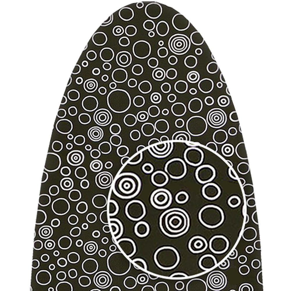 ClarUSA Ironing Board Replacement Cover Fits Rowenta (Model IB6100, Black Bubbly)