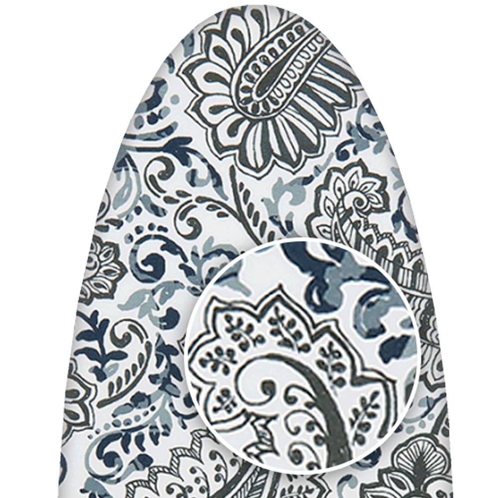 ClarUSA Ironing Board Replacement Cover Fits Rowenta (Model IB6100, Indigo Paisley)