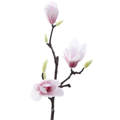 HXSCOO Artificial Magnolia Silk Fake Flower Branch Arrange Table Wedding Home Decor Party Accessory (Color : Pink 1pcs)