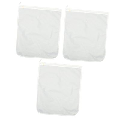 OFFSCH Laundry Mesh Bag Set Large White Mesh Bra Underwear Wash Bag Reusable Washing Machine
