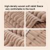 Thick Rabbit Plush Sofa Cover, 1 2 3 Seater Funnyfuzzy Couch Cover, Non Slip Sofa Cushion Covers, Super Soft Sofa Slipcover Furniture Protector Pet Mat Bed Couch Cover ( Color : White , Size : 70*180c view 4