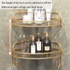 VENBER Shower Shelf No Drilling Corner Acrylic Shower Basket Corner, 2 Pack Shower Shelf Hanging for Tile Walls, Wall Mounted Transparent Shower Shelves for The Shower & Kitchen,C view 3