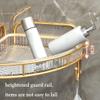 VENBER Shower Shelf No Drilling Corner Acrylic Shower Basket Corner, 2 Pack Shower Shelf Hanging for Tile Walls, Wall Mounted Transparent Shower Shelves for The Shower & Kitchen,C view 4