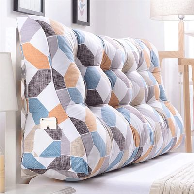 MGEMJMJ Double Bedside Reading Cushion Headboard Bed PillowHeight 60Cm Sofa Cushion Detachable Long Cushion High Resilience Cotton Cushion(Size:35.4inch/90cm,Color:D)
