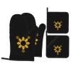 3 Stars and Sun Filipino Philippines Flag Premium Heat Resistant Oven Mitts Pot Holders Baking 4-Piece Set view 1