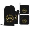 Rqwaaed US Army Military Police Corps Premium Heat Resistant Oven Mitts Pot Holders Baking 4-Piece Set view 1