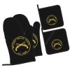 Rqwaaed US Army Military Police Corps Premium Heat Resistant Oven Mitts Pot Holders Baking 4-Piece Set view 2
