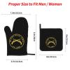 Rqwaaed US Army Military Police Corps Premium Heat Resistant Oven Mitts Pot Holders Baking 4-Piece Set view 4