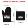Heteroflexible Pride Flag LGBTQ Premium Heat Resistant Oven Mitts Pot Holders Baking 4-Piece Set view 4