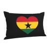 axxor Flag of Ghana Heart Pillow Covers Soft Cozy Rectangle Pillow Covers Home Decor, for Sofa Bed Living Room 20"x30" view 2