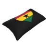 axxor Flag of Ghana Heart Pillow Covers Soft Cozy Rectangle Pillow Covers Home Decor, for Sofa Bed Living Room 20"x30" view 3