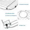 Homics Bottom of Sink Protector Rack, Stainless Steel 13.2"x11.6" Sink Grid Dish Drying Rack Grate with Rear Drain Hole 2 Packs view 4