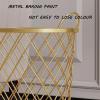 Iron Scandinavian Dirty Clothes Basket, Bathroom Laundry Basket, Clothes and Toys Storage Blue, Dirty Clothes Storage Frame view 4