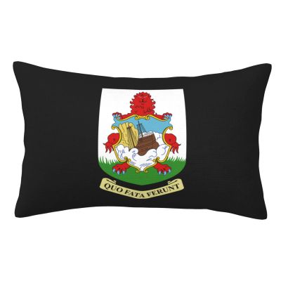 axxor Coat of Arms of Bermuda Couch Pillow Covers Soft Cozy Rectangle Pillow Covers Home Decor, for Sofa Bed Living Room 16"x24"