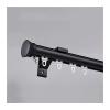 Curtain Track, Aluminum Curtain Rails System, Wall Mount Curtain Rods, Room Divider-Curtain Track Rail, For Bedroom, Living Room, Kitchen, Bathroom(Black A,1.3m/4.3ft) view 1