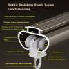 Curtain Track, Aluminum Curtain Rails System, Wall Mount Curtain Rods, Room Divider-Curtain Track Rail, For Bedroom, Living Room, Kitchen, Bathroom(Black A,1.3m/4.3ft) view 2