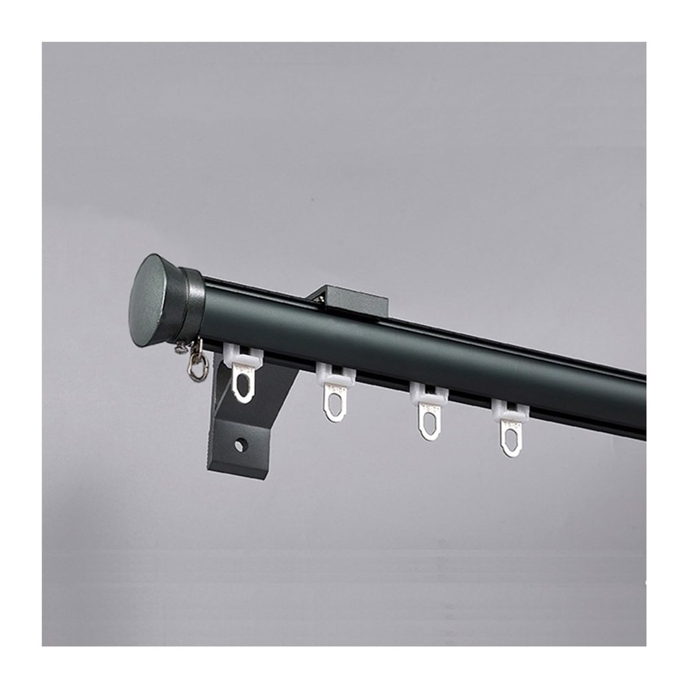 Curtain Track, Aluminum Curtain Rails System, Wall Mount Curtain Rods, Room Divider-Curtain Track Rail, For Bedroom, Living Room, Kitchen, Bathroom(Blue A,2m/6.6ft/2 * 1m)