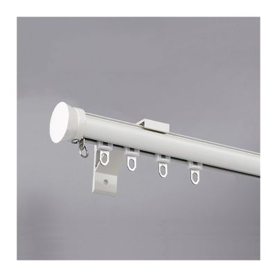 Curtain Track, Aluminum Curtain Rails System, Wall Mount Curtain Rods, Room Divider-Curtain Track Rail, For Bedroom, Living Room, Kitchen, Bathroom(White A,1.3m/4.3ft)
