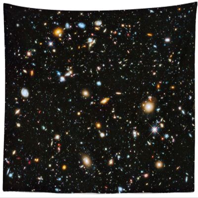CORFOTO 70x47 Inch Galaxy Space Tapestry Outer Space Universe Colorful Nebula Starry Sky Background for Kids Girl Boy Artistic Party Decoration Living Room Dorm Wall Hanging Decor