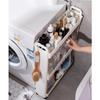 3 Tier Slim Rolling Storage Cart Floor Small Cabinet Bathroom Organizer Kitchen Storage Shelf, Laundry Room Organization Narrow Shelf Side Storage Cabinet for Small Space (Color : 3.5in) view 4