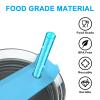 8PCS Color Replacement Straws for Stanley Owala Simple Modern, Alwenid Reusable Glitter Clear Stainless Steel Straws Accessories for Tumbler Mug Cup, BPA Free and Dishwasher Safe(7*Tritan+1*Metal) view 3