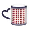 MDATT Red Checkered White Squares Print Coffee Cup,Heat Sensitive Personalized Color Changing Cups,Color Changing Mug,Grandpa Gift view 1