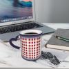MDATT Red Checkered White Squares Print Coffee Cup,Heat Sensitive Personalized Color Changing Cups,Color Changing Mug,Grandpa Gift view 4