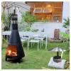 Cone Top Chimney Cap, Stainless Steel Chimney Cap, Rain and Snow Cap - Exhaust Pipe End - Vent Cover/Cap, Exhaust Hood, Metal Chimney Cap with Bird Guard,Chimney Cover ( Size : D14cm*30cm/5.51in*11.81 view 1