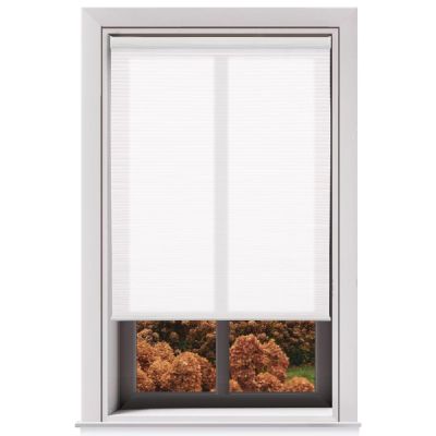 Changshade Cellular Shades Blinds for Indoor Windows Door Cordless, Honeycomb Blind 1 Inch Pull Down Pleated No Drill Tools Easy Install, Shade Size 18.5" Width36" Height, White