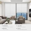 Changshade Cellular Shades Blinds for Indoor Windows Door Cordless, Honeycomb Blind 1 Inch Pull Down Pleated No Drill Tools Easy Install, Shade Size 18.5" Width36" Height, White view 2