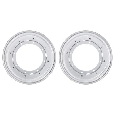 uxcell Lazy Susan Hardware, 2Pcs 12 Inch - Iron Round Ball Bearing Rotating Swivel Plate, Lazy Susan Turntable for DVD Tower, Bookshelf (Silver)
