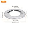 uxcell Lazy Susan Hardware, 2Pcs 12 Inch - Iron Round Ball Bearing Rotating Swivel Plate, Lazy Susan Turntable for DVD Tower, Bookshelf (Silver) view 2