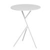 CMYAOYC Round Small End Tables for Small Spaces, Bedroom Living Room, Simple Night Stand, Easy Assembly End Tables, Small Side Table Stand (Color : White, Size : 45cm) view 1