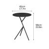 CMYAOYC Round Small End Tables for Small Spaces, Bedroom Living Room, Simple Night Stand, Easy Assembly End Tables, Small Side Table Stand (Color : White, Size : 45cm) view 3