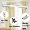 Curtain Track Glider Rail, Curtain Rail With Mute Rollers, Heavy Duty Curtain Track System, Shower Curtains Room Divider, For Bedroom Bay Windows Room Divider Ceilings ( Color : Champagne , Size : 1.5 view 2