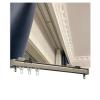 Ceiling Curtain Track, Heavy Duty Aluminium Curtain Track System, Curtain Rail With Mute Rollers, Perfect For Bay Windows, Caravan Curtains, Trailers, Room Dividers ( Color : Champagne , Size : 1.8m/6 view 1