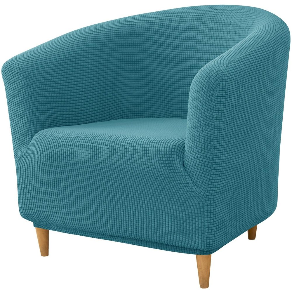 XMAYODS Club Chair Slipcover 1 Piece Stretch Barrel Chair Covers Printed Tub Chair Slipcovers Soft Spandex Armchair Cover Removable Couch Furniture Protector Cover for Living Room (Color : #26)