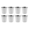 304 Stainless Steel Cups,TTZEZE Metal Cups,Healthy Drinking Cups,Tumbler Pint Cups,Shatterproof Beverage Cups,Unbreakable BPA Free Cups,Durable Cups for Bar Home Restaurant Teahouse 8PCS, 260ml/8.7oz view 1